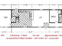 2 bedroom 1 bath single wide mobile home floor plans