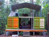 simple homes made from shipping containers