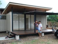 simple shipping container home