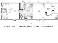single wide mobile home floor plans 3 bedroom
