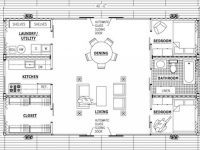 shipping container cabin floor plans