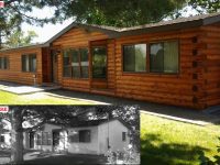 triple wide log cabin mobile homes